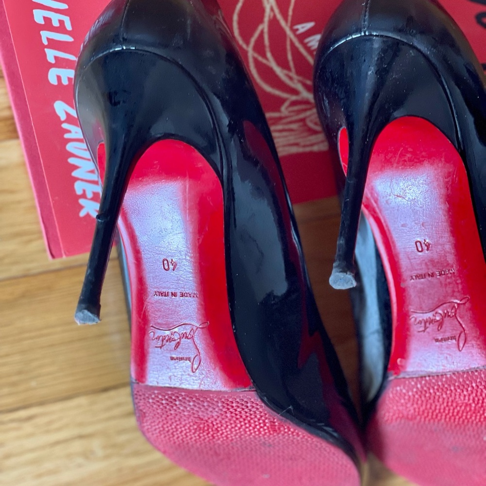 Christian louboutin size 10 3 inch heels authentic - Picture 14 of 15